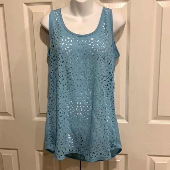 Turquoise Sleeveless Top - Picture 1 of 6